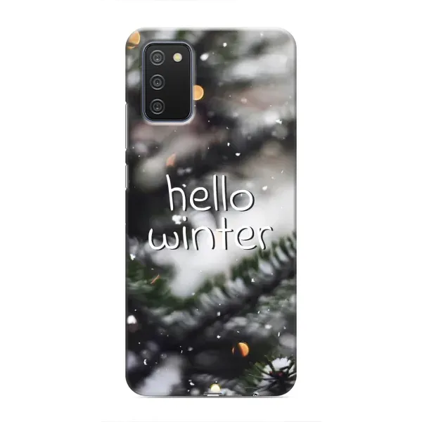 Чехол с принтом «Hello winter» для Samsung Galaxy M02s Чехол с принтом «Hello winter» для Samsung Galaxy M02s