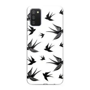Чохол з пташками на Samsung Galaxy M02s (VPrint) (Ластівки)