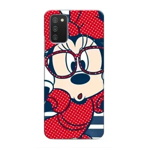 Міккі Маус чохол для Samsung Galaxy M02s (AlphaPrint - Мультяшні) (Маус в окулярах)
