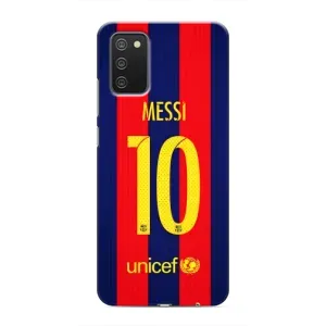 Чехлы Месси для Samsung Galaxy M02s (AlphaPrint) (Messi Barca 10)