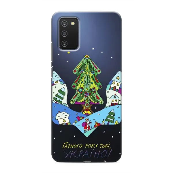 Чехол с принтом «Рождественский герб» для Samsung Galaxy M02s