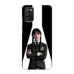 Чехлы Венсдей на Samsung Galaxy M02s Уэнсдей (AlphaPrint) (W-Wednesday)