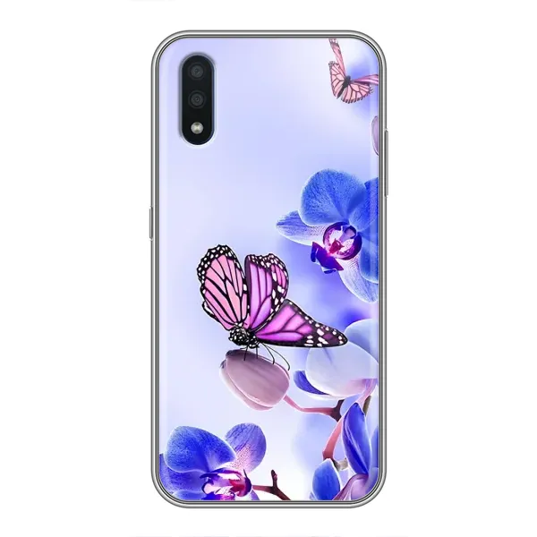 Чехол с принтом «Бабочка на цветочке» для Samsung Galaxy M10 (M105)