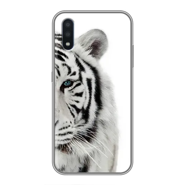 Чехол с принтом «Белый Тигр» для Samsung Galaxy M10 (M105)