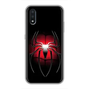 Чехол с человеком пауком для Samsung Galaxy M10 (M105) - (AlphaPrint) (Паук марвел)