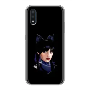 Чохли Венсдей на Samsung Galaxy M10 (M105) Уенсдей (AlphaPrint) (серйозна Венздей)