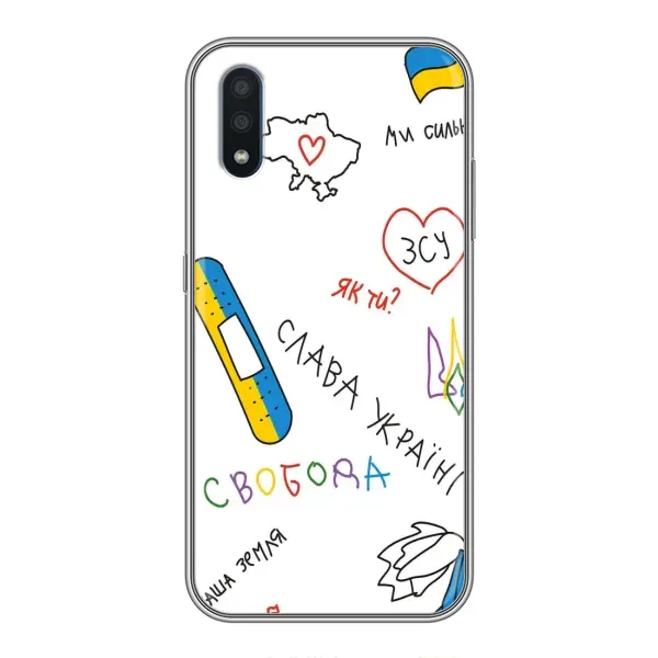 Чехол с принтом «Стикер» для Samsung Galaxy M10 (M105)