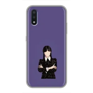 Чохли Венсдей на Samsung Galaxy M10 (M105) Уенсдей (AlphaPrint) (Венздей у чорному)