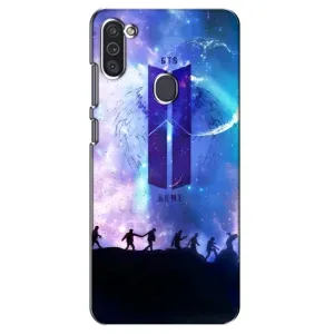 Чехлы BTS для Samsung Galaxy M11 (AlphaPrint) (Army BTS)