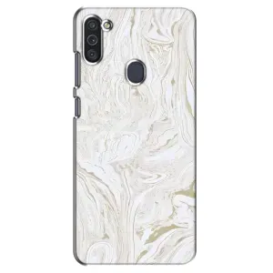 Мраморный чехол на Samsung Galaxy M11 (VPrint) (Белый мрамор)