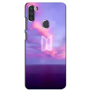 Чехлы BTS для Samsung Galaxy M11 (AlphaPrint) (BTS логотип)