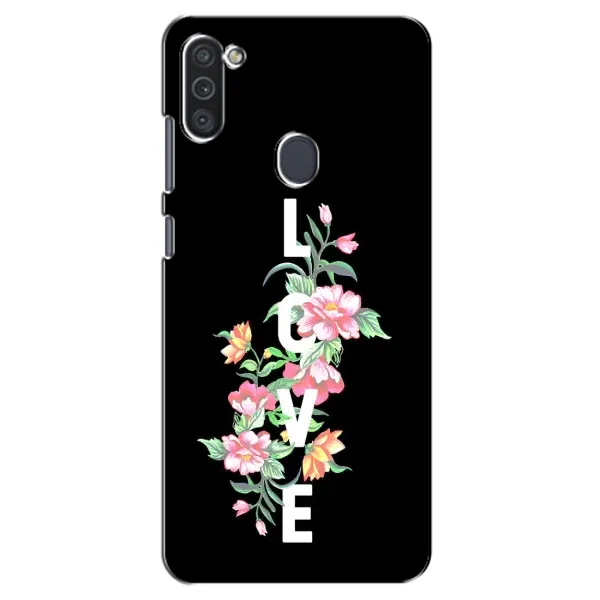 Чехол с принтом «Цветы LOVE» для Samsung Galaxy M11 Чехол с принтом «Цветы LOVE» для Samsung Galaxy M11