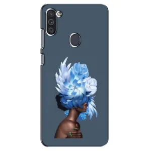 Чехлы (ART) Цветы на Samsung Galaxy M11 (VPrint) (Цветы на голове)