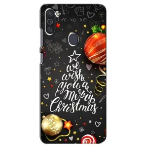 Рождественские Чехлы для Samsung Galaxy M11 (VPrint) (Елочка)