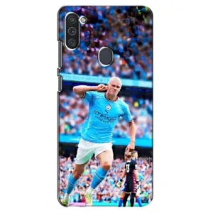 Чехлы с футболистом Ерлинг Холанд для Samsung Galaxy M11 (AlphaPrint) (фанаты Холанда)