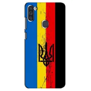 Украинские Чехлы для Samsung Galaxy M11 с картинкой УПА (AlphaPrint) (Флаг УПА)
