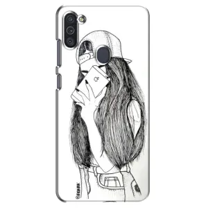 Чехол с печатью для Samsung Galaxy M11 - (Мода) (AlphaPrint) (Фото девочки)