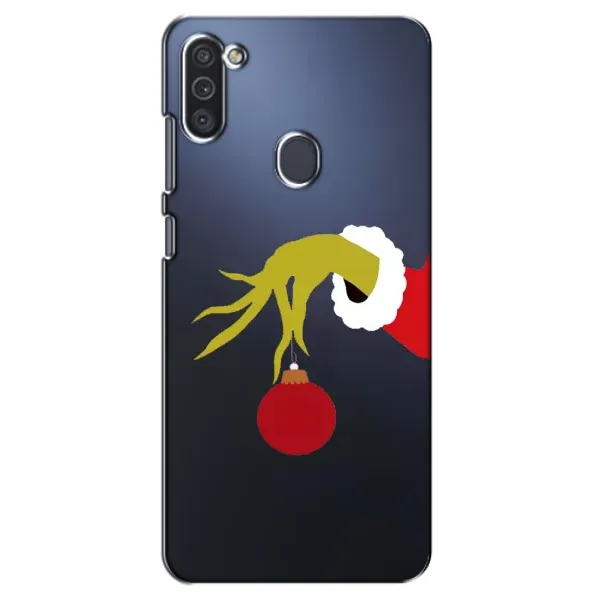 Чехол с принтом «Гринч с игрушкой» для Samsung Galaxy M11