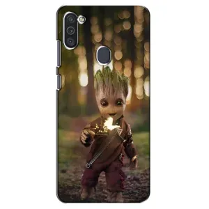 Чехол МАРВЕЛ для Самсунг М11 (AlphaPrint) (I am Groot)