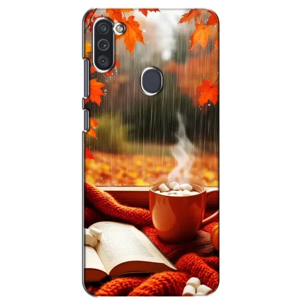 Чехол с принтом «Кофе и дождь» для Samsung Galaxy M11