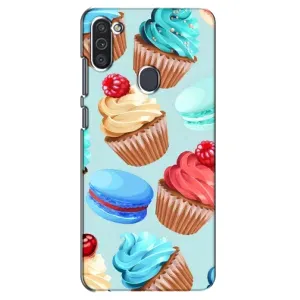 Чехлы с Фруктами для Samsung Galaxy M11 (VPrint) (Кексики)