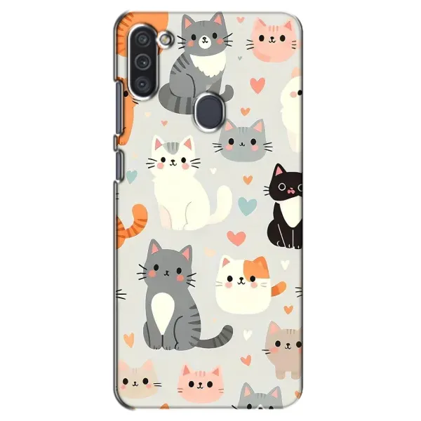 Чехол с принтом «Коллаж котов» для Samsung Galaxy M11 Чехол с принтом «Коллаж котов» для Samsung Galaxy M11