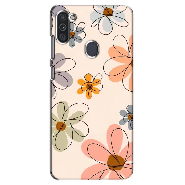 Чехол с принтом «Разноцветные цветы» для Samsung Galaxy M11