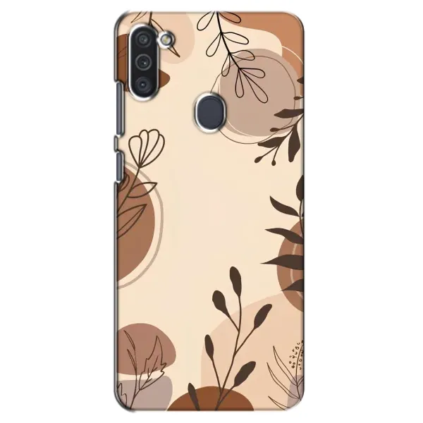 Чехол с принтом «Коричневые цветы» для Samsung Galaxy M11