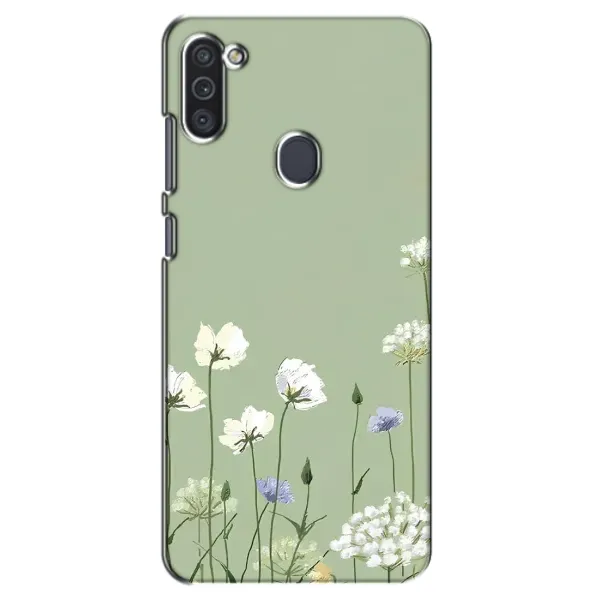 Чехол с принтом «Цветы на зеленом» для Samsung Galaxy M11
