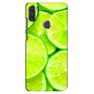 Чехлы с Фруктами для Samsung Galaxy M11 (VPrint) (Лайм)