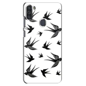 Чехол с птицами на Samsung Galaxy M11 (VPrint) (Ласточки)
