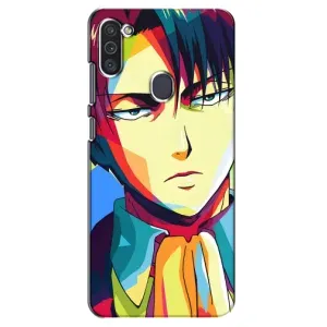 Чехлы Персонажи Аниме Наруто для Samsung Galaxy M11 (AlphaPrint) (Леви Аккерман)