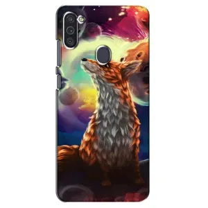 Чехлы с картинкой Лисички для Samsung Galaxy M11 (VPrint) (Лисица в космосе)