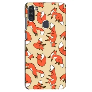 Чехлы с картинкой Лисички для Samsung Galaxy M11 (VPrint) (Лисички)