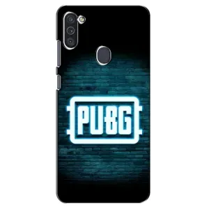 Чехол PUBG для Самсунг М11 (AlphaPrint) (Лого PUBG)