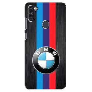 Чехол для Самсунг М11 - с принтом БМВ (AlphaPrint) (Лого BMW)