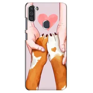 Чехлы с собаками для Samsung Galaxy M11 (VPrint) (Любовь к собакам)