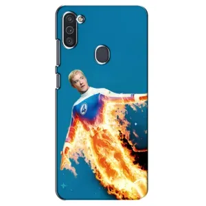 Чохол з принтом Фантастична четвірка для Samsung Galaxy M11 (Людина-факел у вогні)