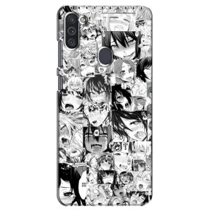 Анимешный чехол для Samsung Galaxy M11 (Ahegao manga)