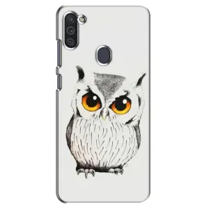 Чехол с птицами на Samsung Galaxy M11 (VPrint) (Милая Сова)