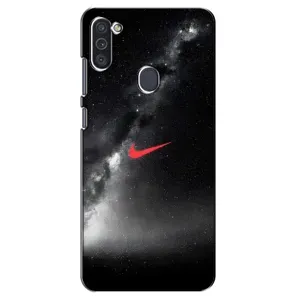 Чехол для Samsung Galaxy M11 - с принтом Найк (AlphaPrint) (Найк красный)