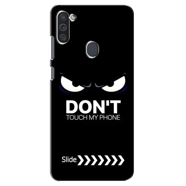 Чохол з принтом «Не чипай телефон» для Samsung Galaxy M11