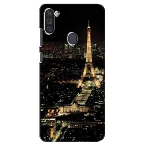 Чехол Эйфелева Башня для Samsung Galaxy M11 - (AlphaPrint) (Ночной Париж)