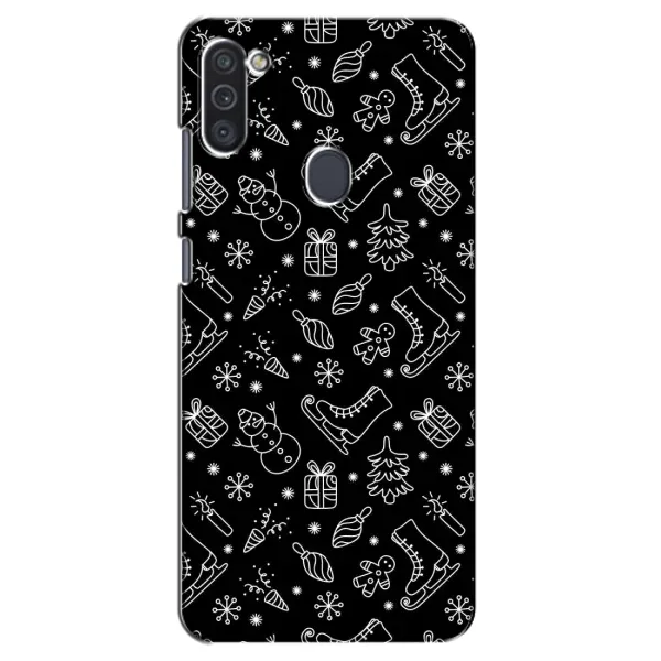 Чехол с принтом «Новогодний фон» для Samsung Galaxy M11 Чехол с принтом «Новогодний фон» для Samsung Galaxy M11