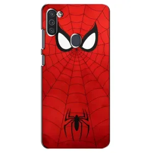 Чехол с человеком пауком для Samsung Galaxy M11 - (AlphaPrint) (Паук (Марвел))