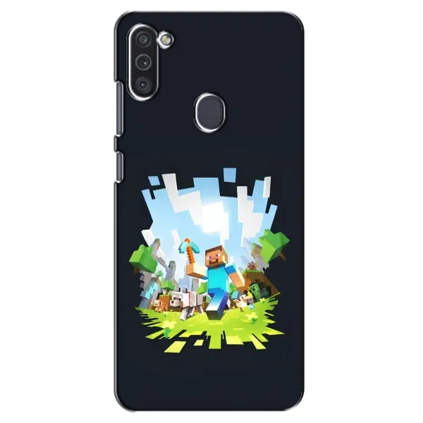 Чохол з принтом «персонажі Minecraft» для Samsung Galaxy M11