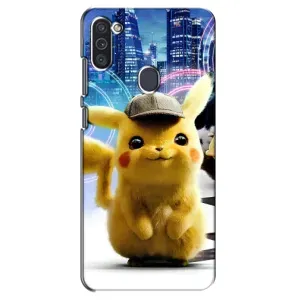 Чехол с Пикачу на Samsung Galaxy M11 (Пикачу в городе)