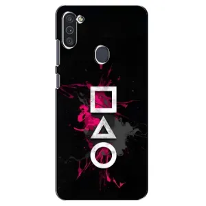 Чехол Гра в кальмара для Samsung Galaxy M11 (Символы Игра кальмара)