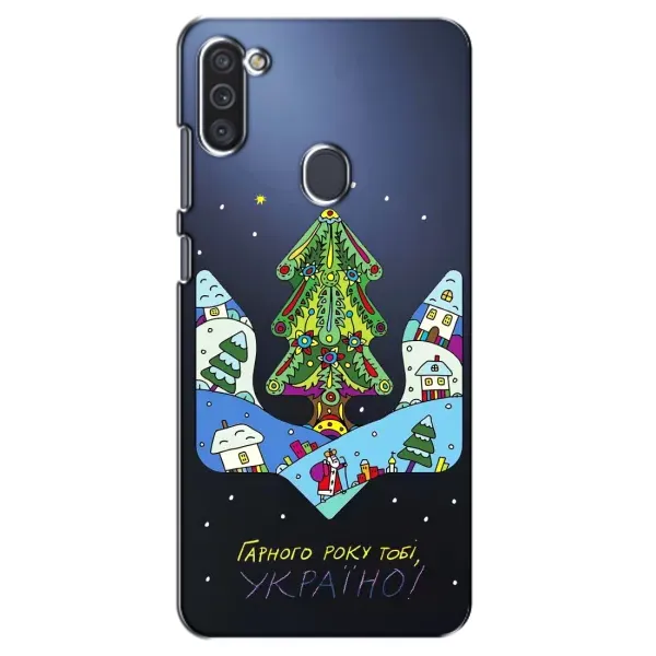 Чехол с принтом «Рождественский герб» для Samsung Galaxy M11