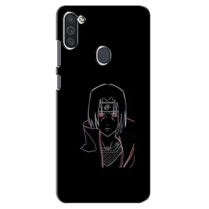 Чехлы на тему: Итачи Учиха для Samsung Galaxy M11 (AlphaPrint) (силуэт Итачи)